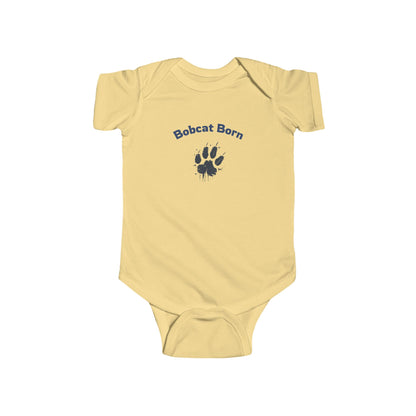 Bobcat Born Infant Bodysuit, Cute Baby Outfit, Newborn Gift, Baby Shower Present, Wildlife Lover Apparel, Toddler Clothing
