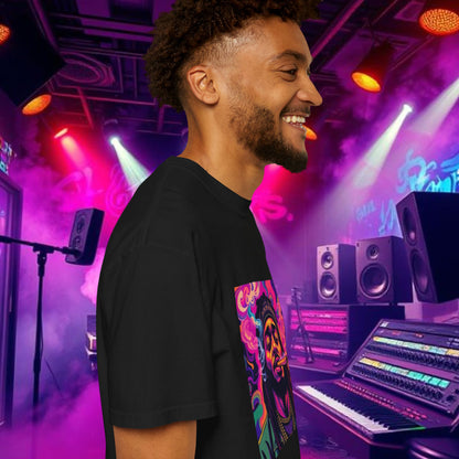 Vibrant Unisex Graphic Tee, Funky Smoke Art Shirt, Casual Streetwear, Gift for Music Lovers, Trendy Summer Top, Unique Festival Wear