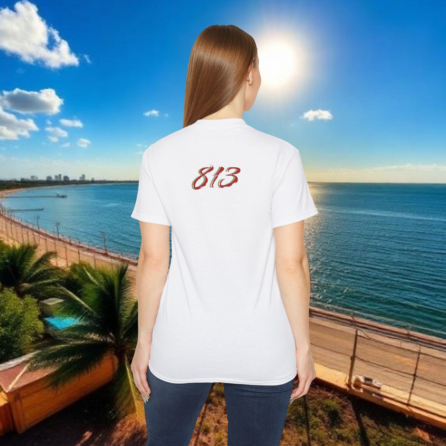 TB Monogram Tee — 813 Tampa Area Short-Sleeve T-Shirt