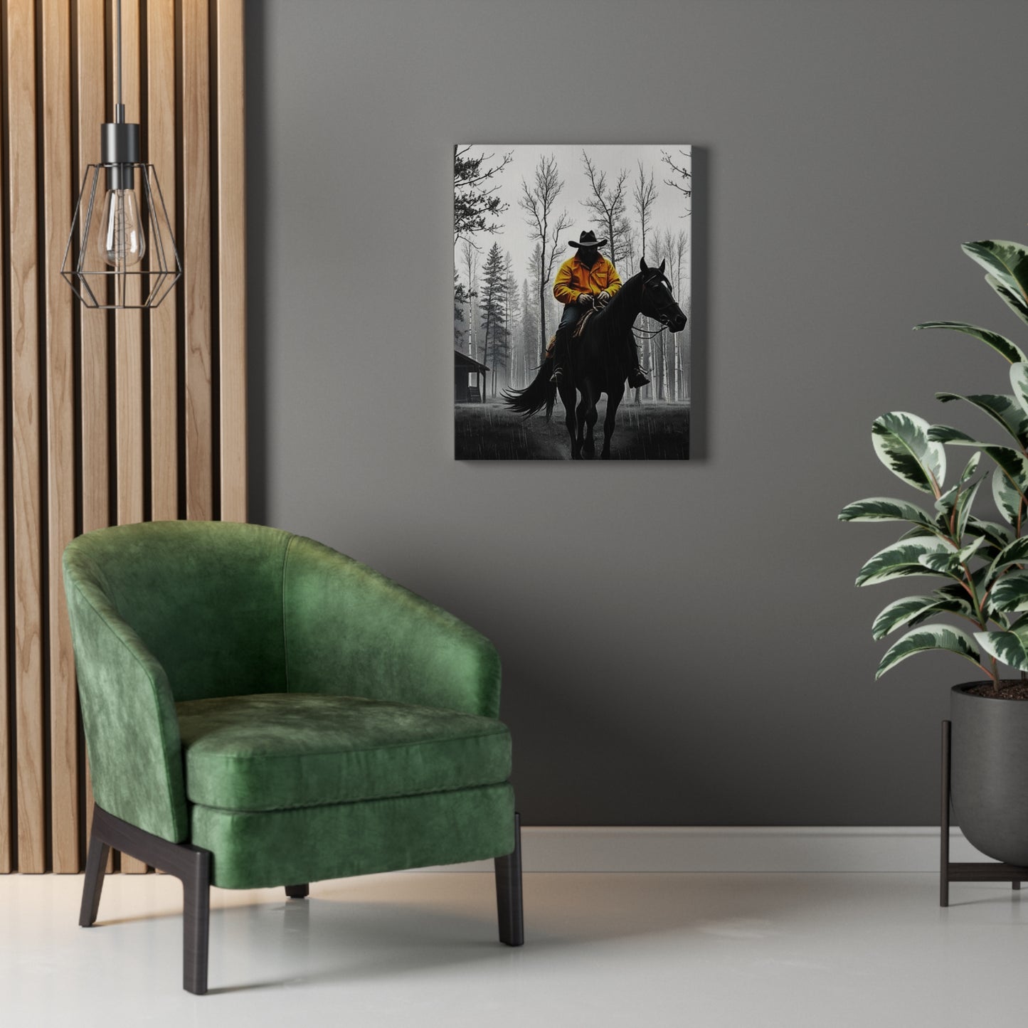 Cowboy Canvas Art, Western Wall Decor, Rustic Home Decor, Gifts for Horse Lovers, Cowboy Photography