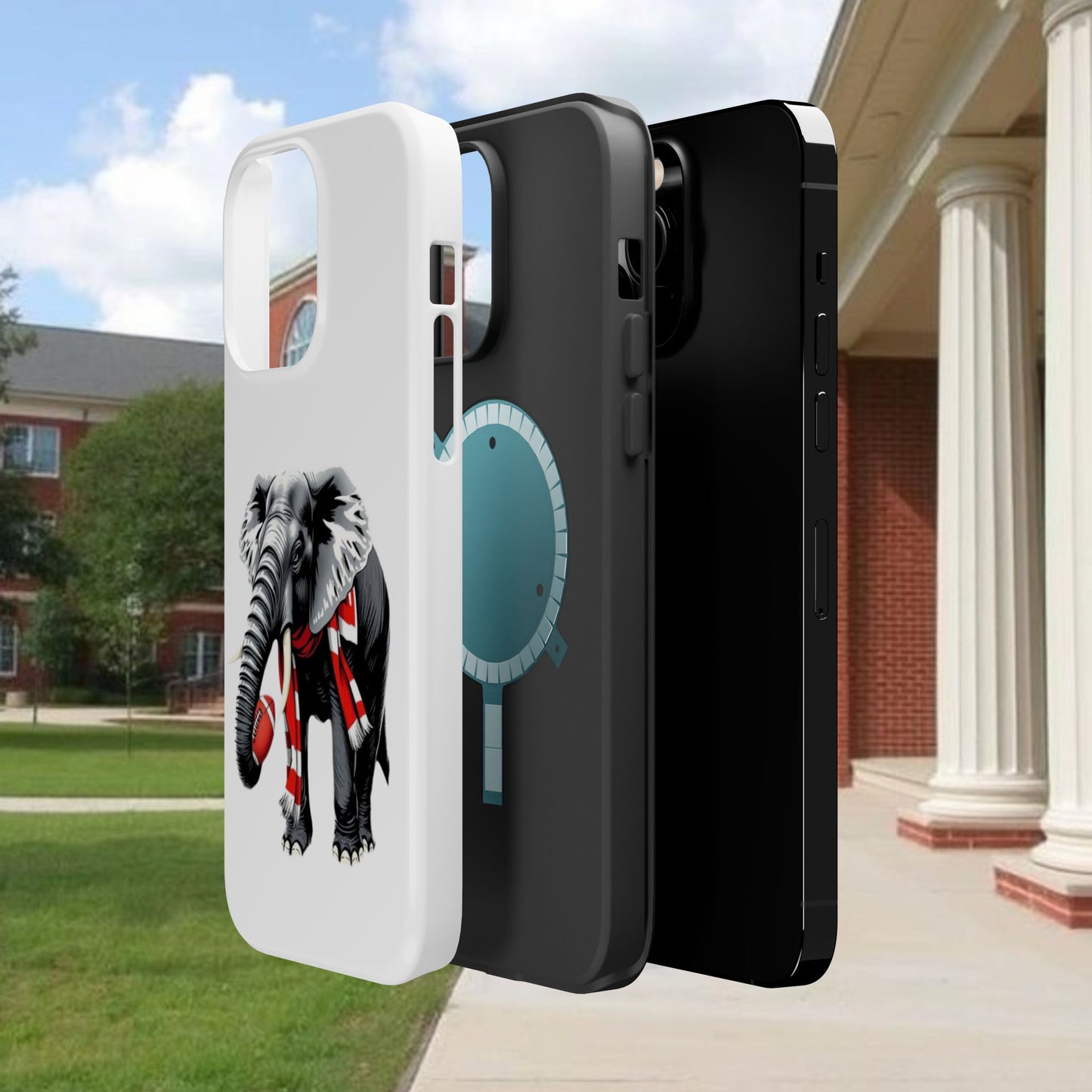 Vibrant Elephant Tough Cases - Unique Phone Case, Wildlife Lover Gift, Sports Team Accessory, Trendy Phone Cover, Fun Animal Design