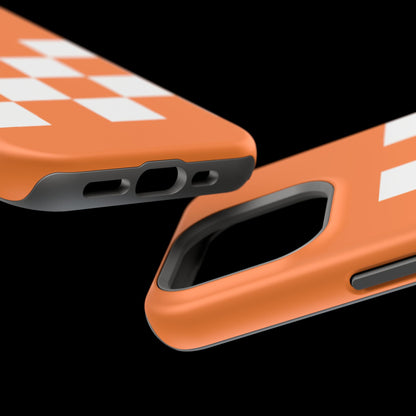 Vibrant Checkerboard Magnetic Tough Cases for Phones, Sports Fans' Accessory, Durable Protection, Tennessee Design, Custom Cases, Gift Ideas