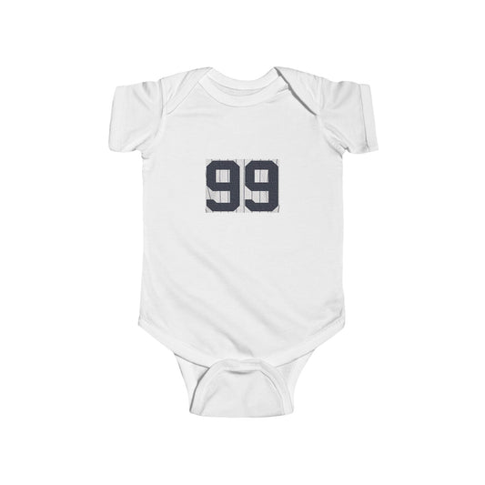 #99 Infant Fine Jersey Bodysuit, Baby Onesie, Judge Fans