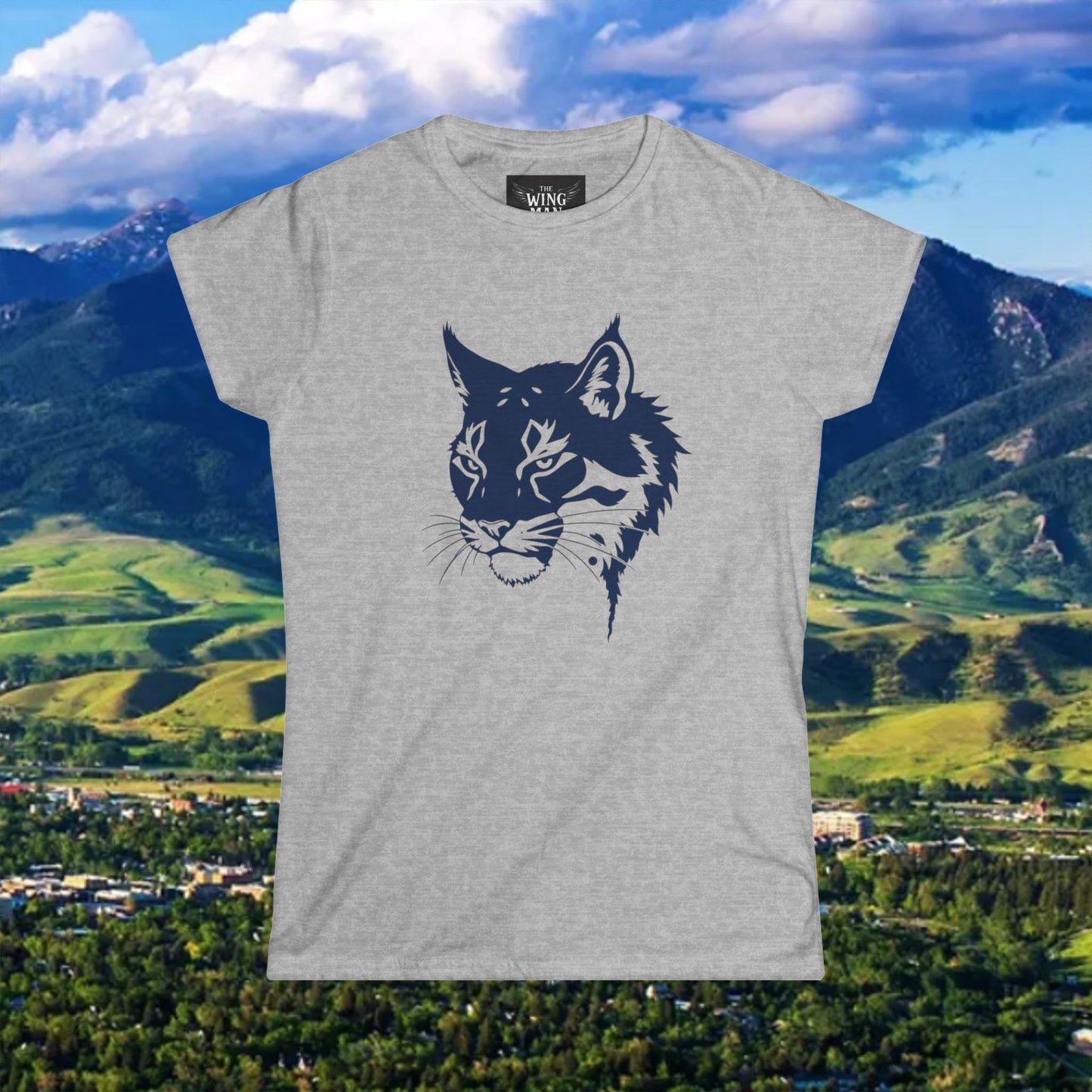 Bobcat Women's Softstyle Tee, Tailgate Gift, Bobcat Shirt, Eco-Friendly Fashion, Casual Everyday Wear, Gifts for Her