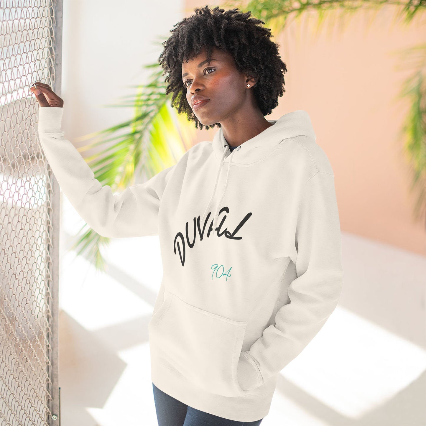 Duval Script Hoodie — Jacksonville City Name Pullover, 904 Area Code, Perfect for Gameday or a Concert