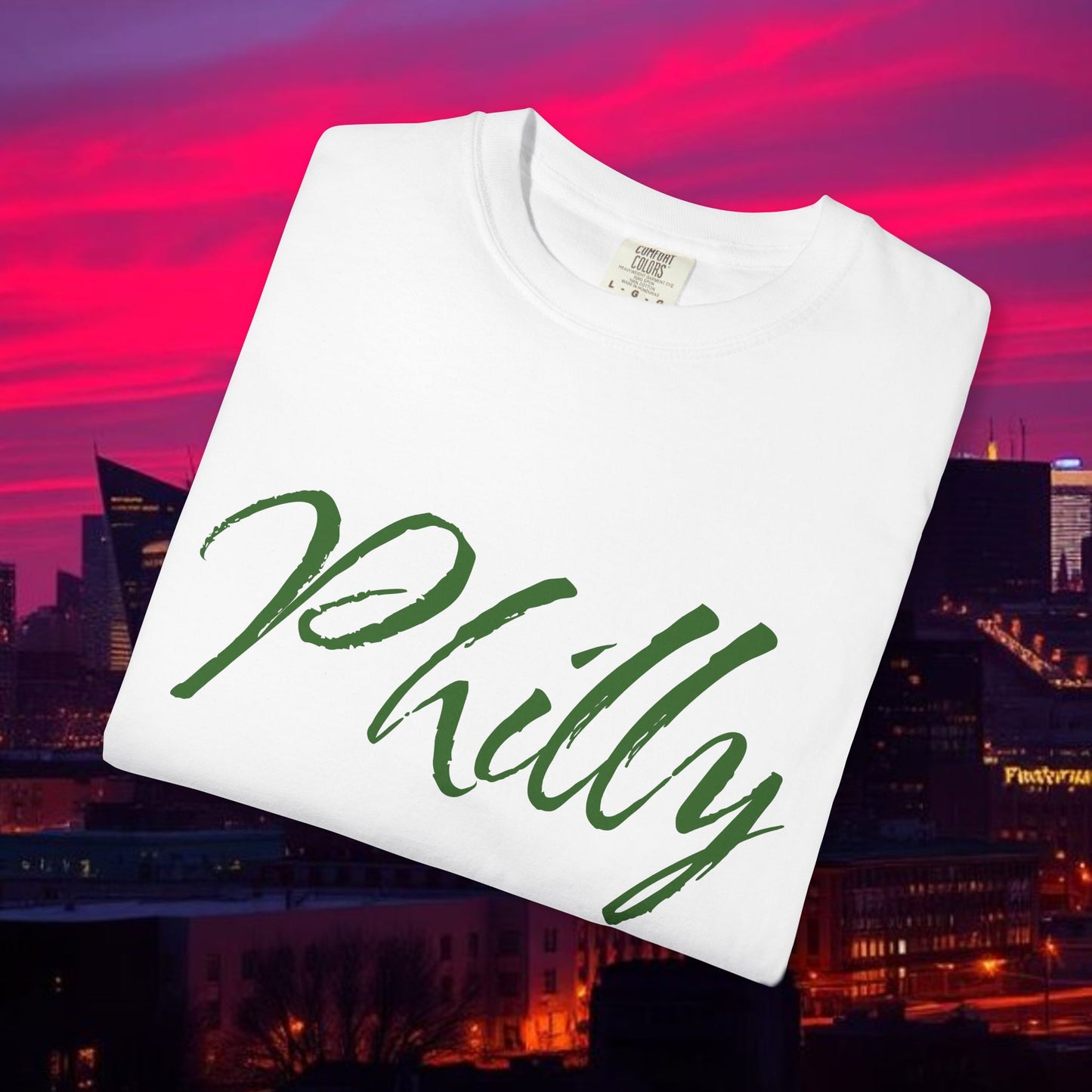 Philly Script T-Shirt — Handwritten City Pride Tee, Ultra Soft and Comfortable T-Shirt for any gameday.