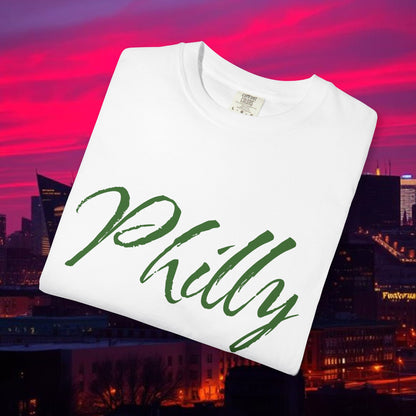 Philly Script T-Shirt — Handwritten City Pride Tee, Ultra Soft and Comfortable T-Shirt for any gameday.
