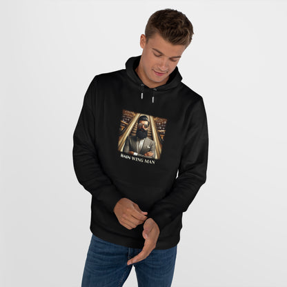 Wing Man Hooded Sweatshirt - Cozy Graphic Hoodie for King Vibe Lovers, Perfect for Casual Wear, Gifts, and Celebrations