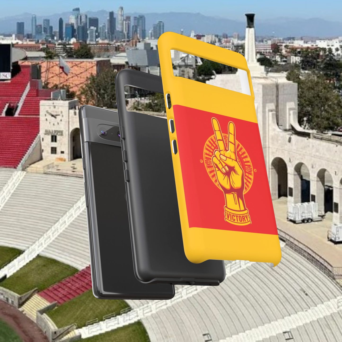 Victory Inspired Symbol Phone Case, Tough Phone Cover, Gift for Empowerment, Inspirational Tech Accessory, Unique Phone Protection