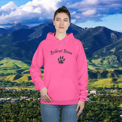 Bobcat Born Eco-Friendly Hoodie - Unisex, Casual Layer, Perfect for Students, Wildlife Lovers, College Spirit Wear, Gift Idea