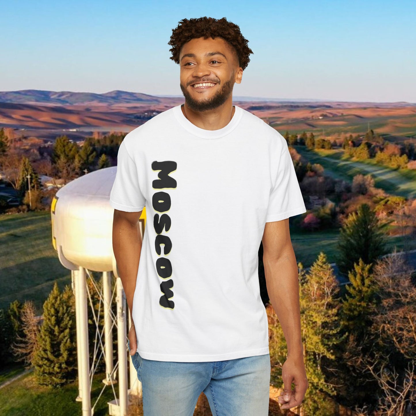 Moscow Idaho Graphic Tee, Unisex T-shirt, Gift for Travelers, Home State Apparel, Casual Wear, Summer Style