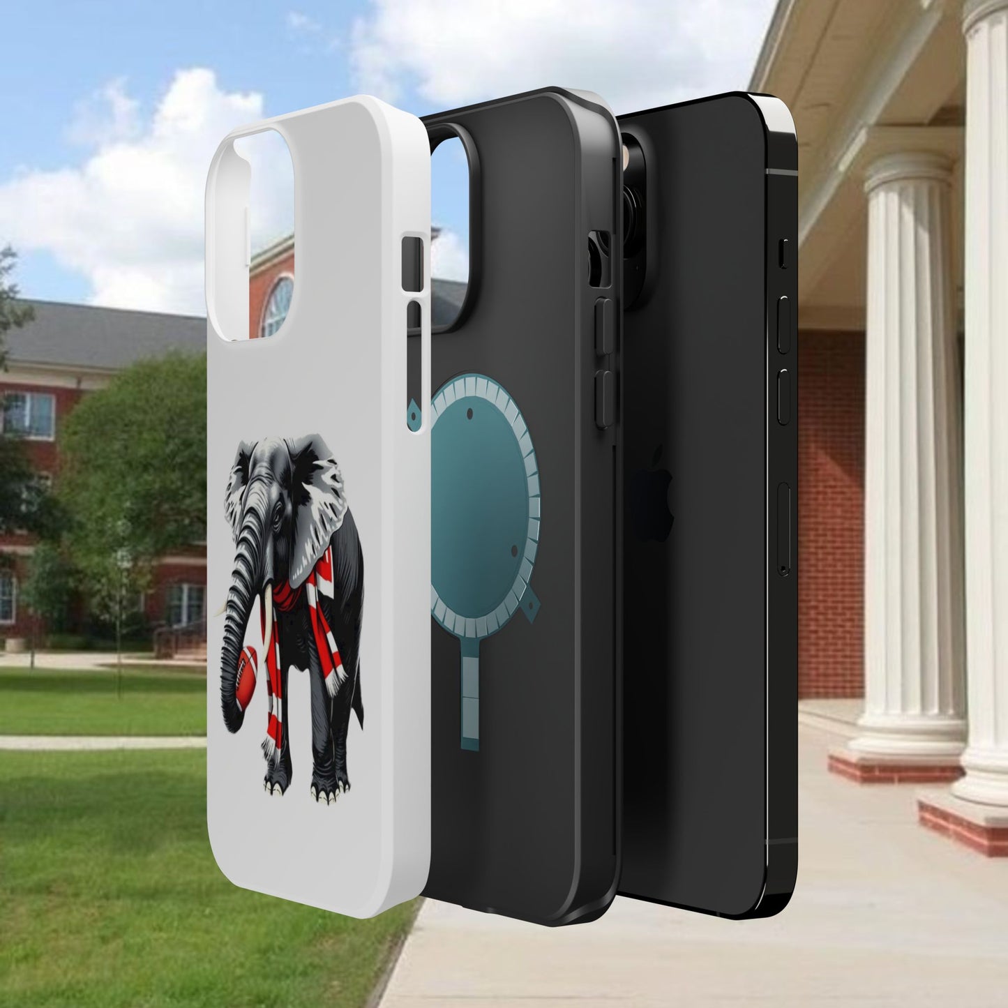 Vibrant Elephant Tough Cases - Unique Phone Case, Wildlife Lover Gift, Sports Team Accessory, Trendy Phone Cover, Fun Animal Design