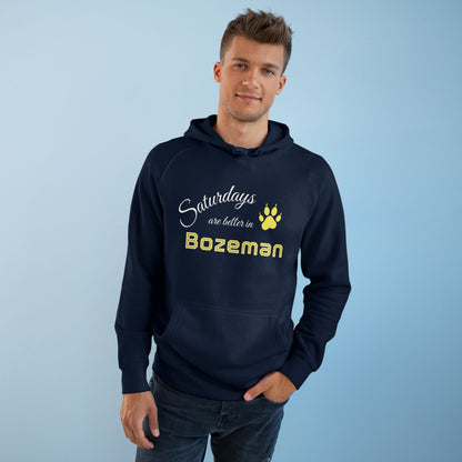 Bozeman Saturdays Unisex Hoodie, Cozy Sweatshirt, Fall Fashion, Casual Wear, Perfect Gift for Him/Her, Outdoor Adventures