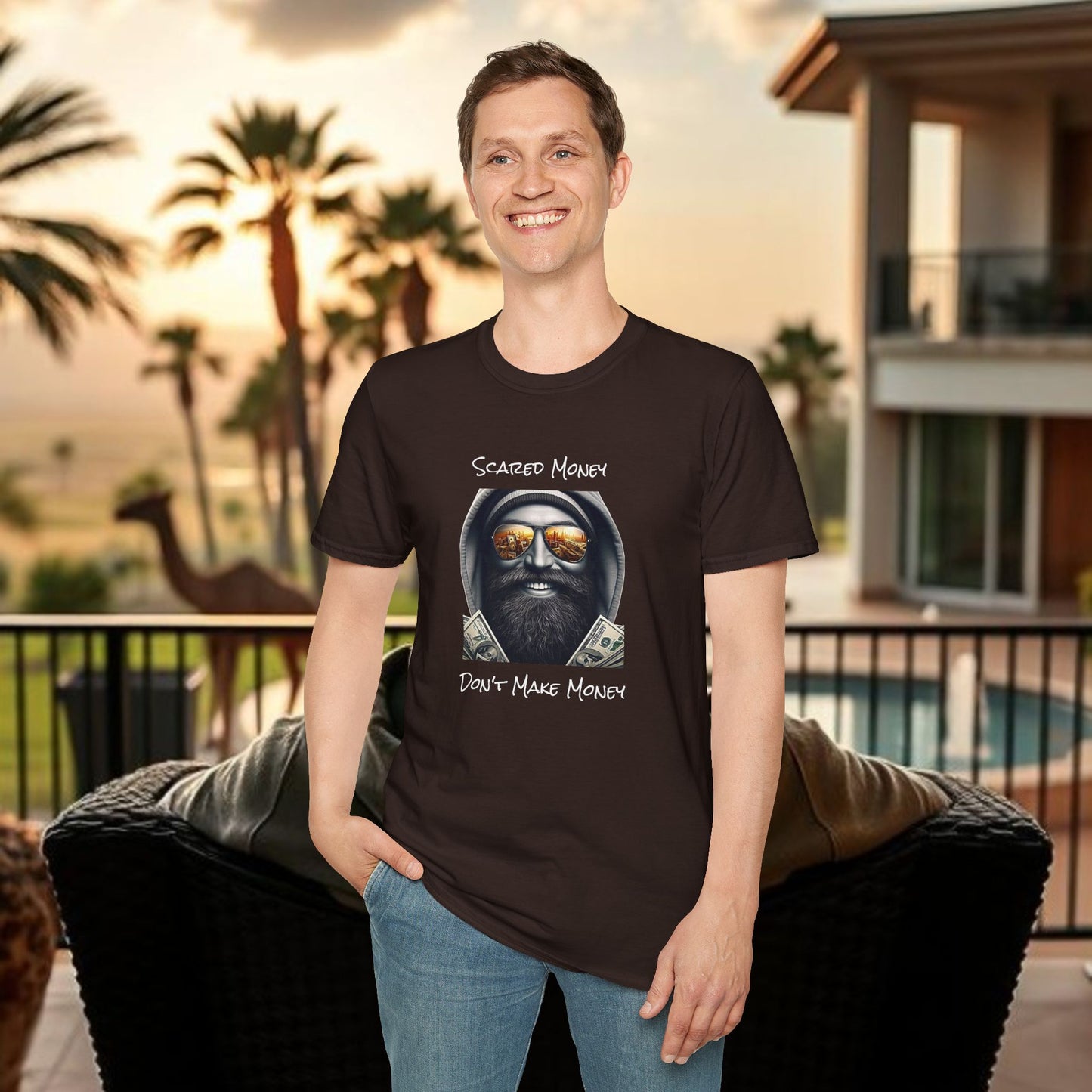 Scared Money Unisex Softstyle T-Shirt - Casual Wear, Streetwear, Gift for Him, Statement Tee, Urban Fashion