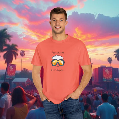 Unisex Beer Goggles Tee, Comedy T-Shirt, Festival Shirt, Funny Summer Tee, Barbecue Outfit, Gift for Beer Lovers