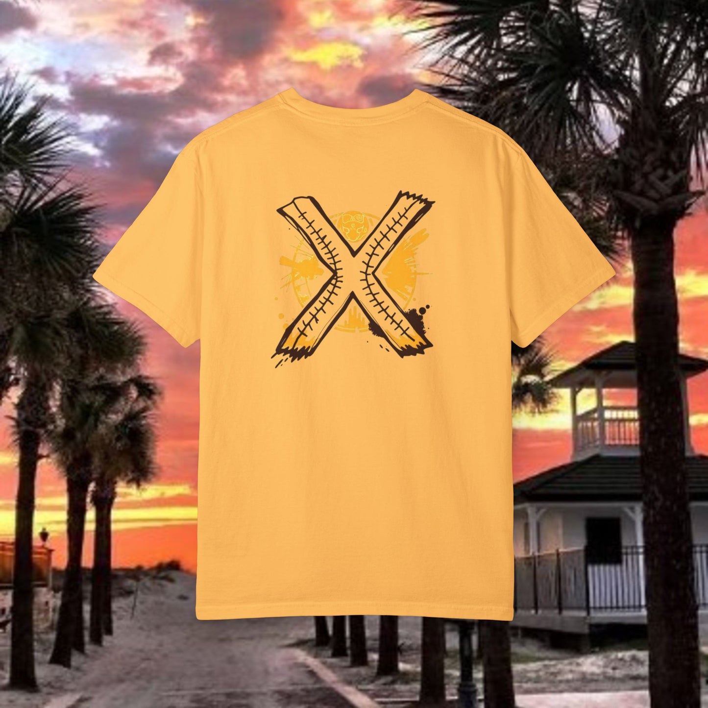 Number 2 Graphic T-Shirt — Bold Retro Patch Front & X Back Tee
