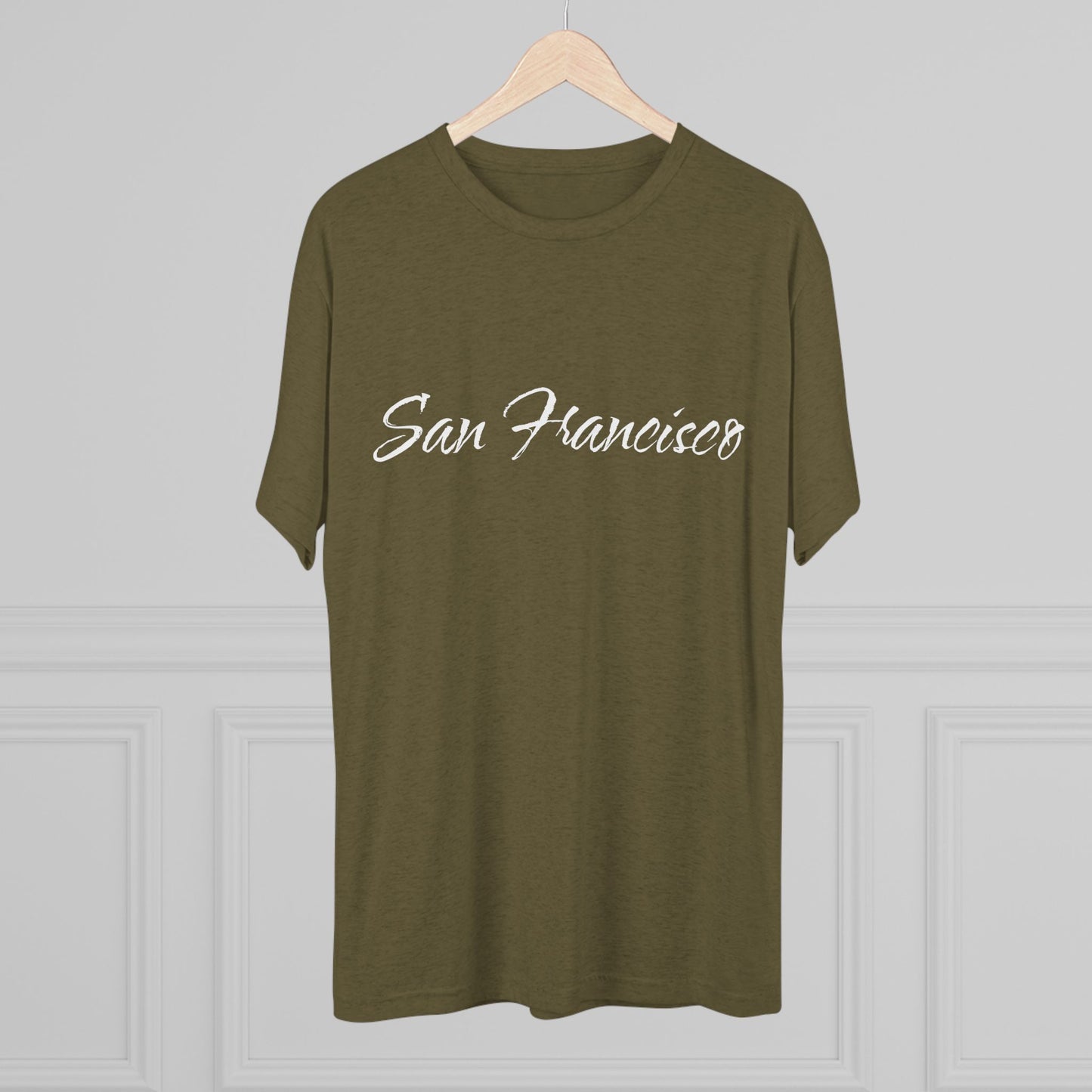 San Francisco Script Tee — Minimal City Skyline Graphic T‑Shirt, Perfect for Gameday, Tri-Blend
