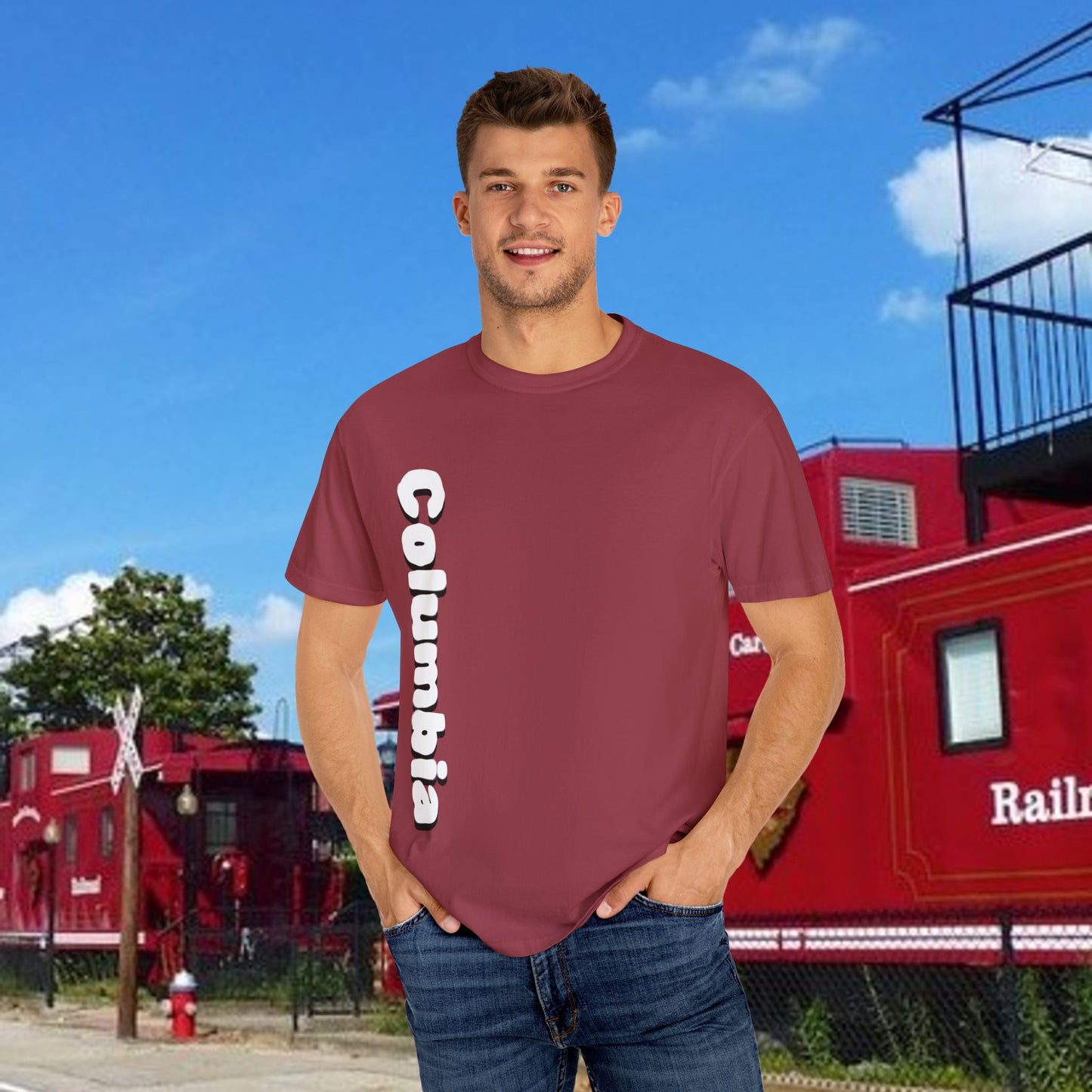 Columbia South Carolina Graphic Tee, Unisex T-Shirt, Trendy Summer Top, Gift for Travelers, Beachwear, Casual Wear
