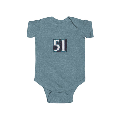 #51 Jersey Onesie, Personalized Baby Outfit, Seattle Fans Onesie, Unique Infant Gift, Baby Shower Gift
