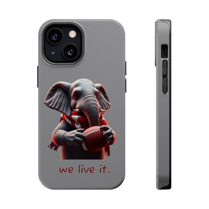 Elephant Football Case - Impact-Resistant Phone Cover, Unique Gift for Sports Lovers, Animal Case for Kids, Fun Accessories, Durable