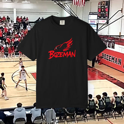 Bozeman Spirit T-shirt | Unisex Garment-Dyed Tee for Sports Fans, Game Day, Team Spirit, Casual Wear, Gift Ideas