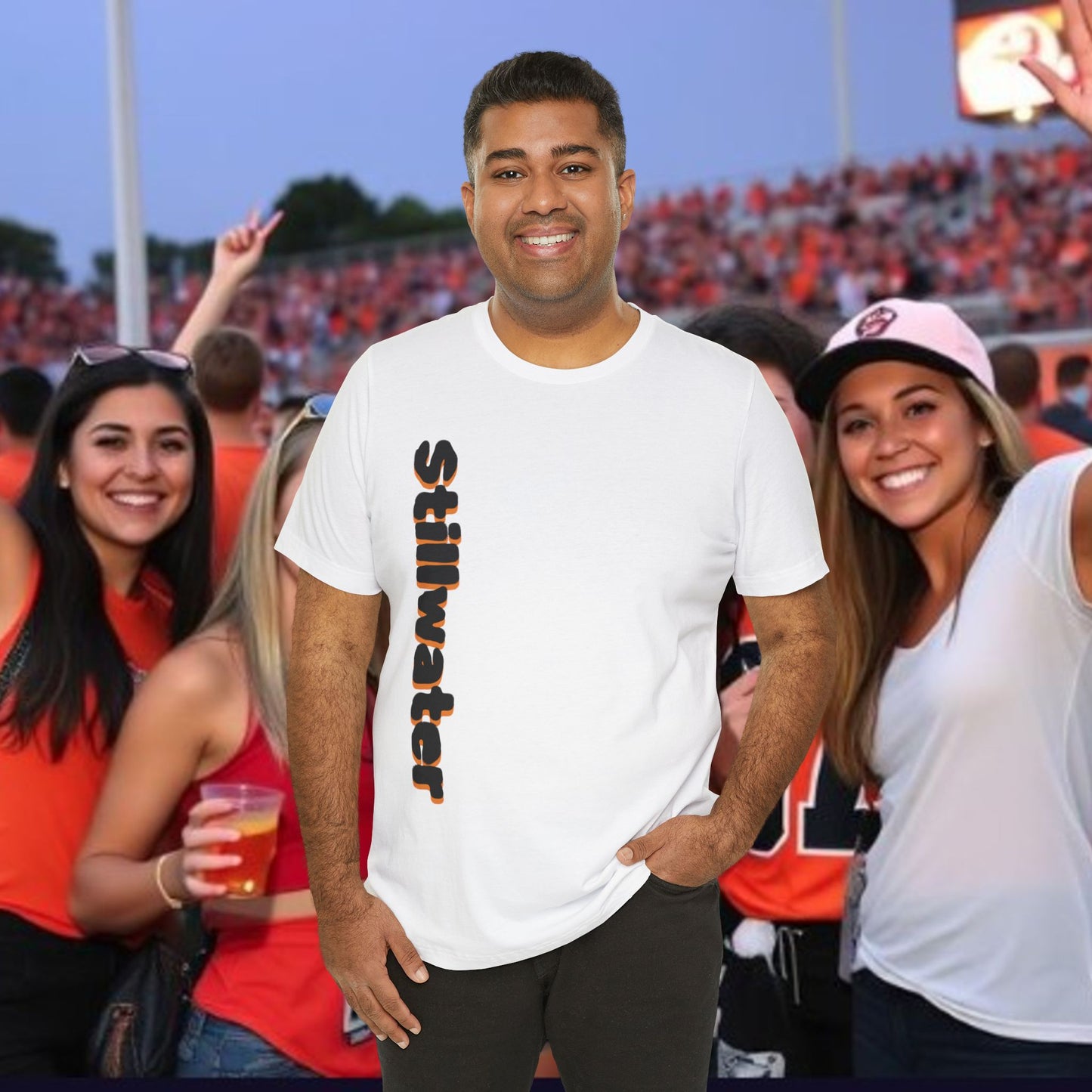 Stillwater Statement Tee, Unisex Short Sleeve Shirt, Casual Wear, College Gear, Festival Outfit, Unique Graphic Tee