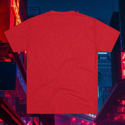 Atlanta Script Tee — Red Diagonal City Name T-Shirt, Tri-Blend Super Soft Style T-Shirt, Perfect for Gameday or a Night Out