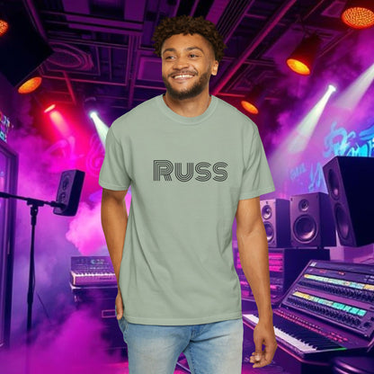 Russ Unisex T-Shirt with Retro Design, Hip-Hop Shirt, Casual Wear, Unique Style, Russ Apparel