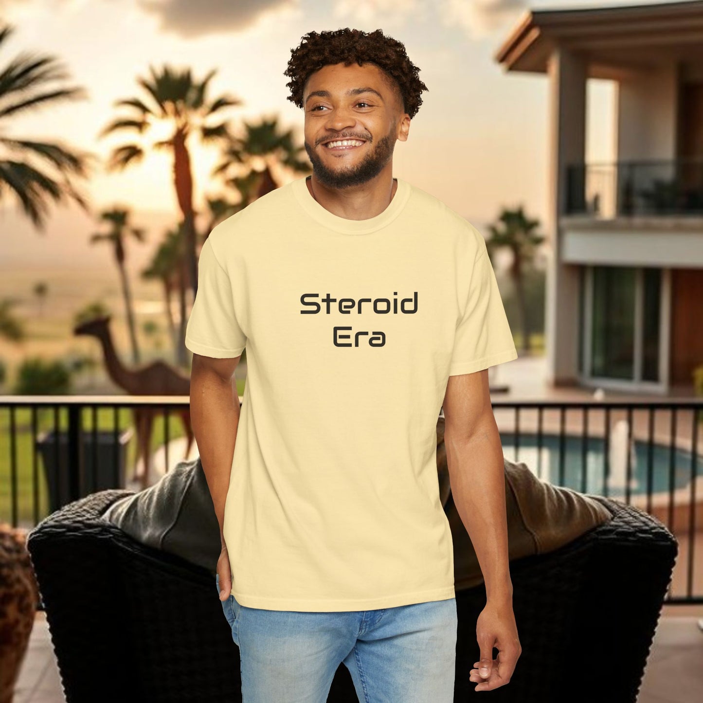 Vintage Baseball Unisex Garment-Dyed T-shirt, 90's Steroid Era Tee Shirt, Athletic Sports Tee, Retro Baseball Shirt, Sports Fan Gift,