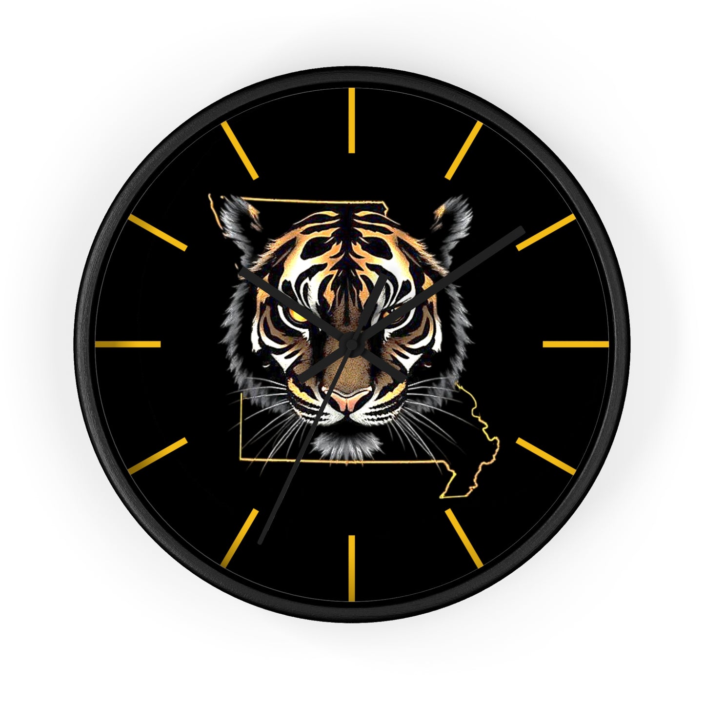 Tiger Wall Clock - Perfect for Missouri Residents, Home Decor, Gifts, and Unique Accents