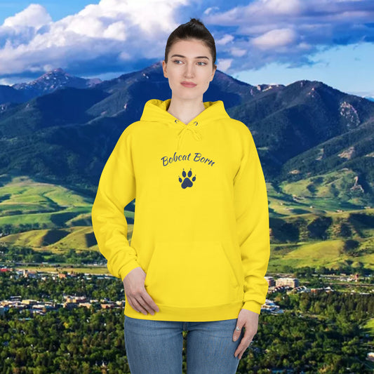 Bobcat Born Eco-Friendly Hoodie - Unisex, Casual Layer, Perfect for Students, Wildlife Lovers, College Spirit Wear, Gift Idea