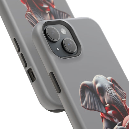 Elephant Football Case - Impact-Resistant Phone Cover, Unique Gift for Sports Lovers, Animal Case for Kids, Fun Accessories, Durable