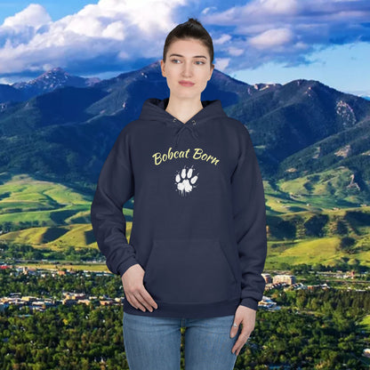 Bobcat Born Eco-Friendly Hoodie - Unisex, Casual Layer, Perfect for Students, Wildlife Lovers, College Spirit Wear, Gift Idea