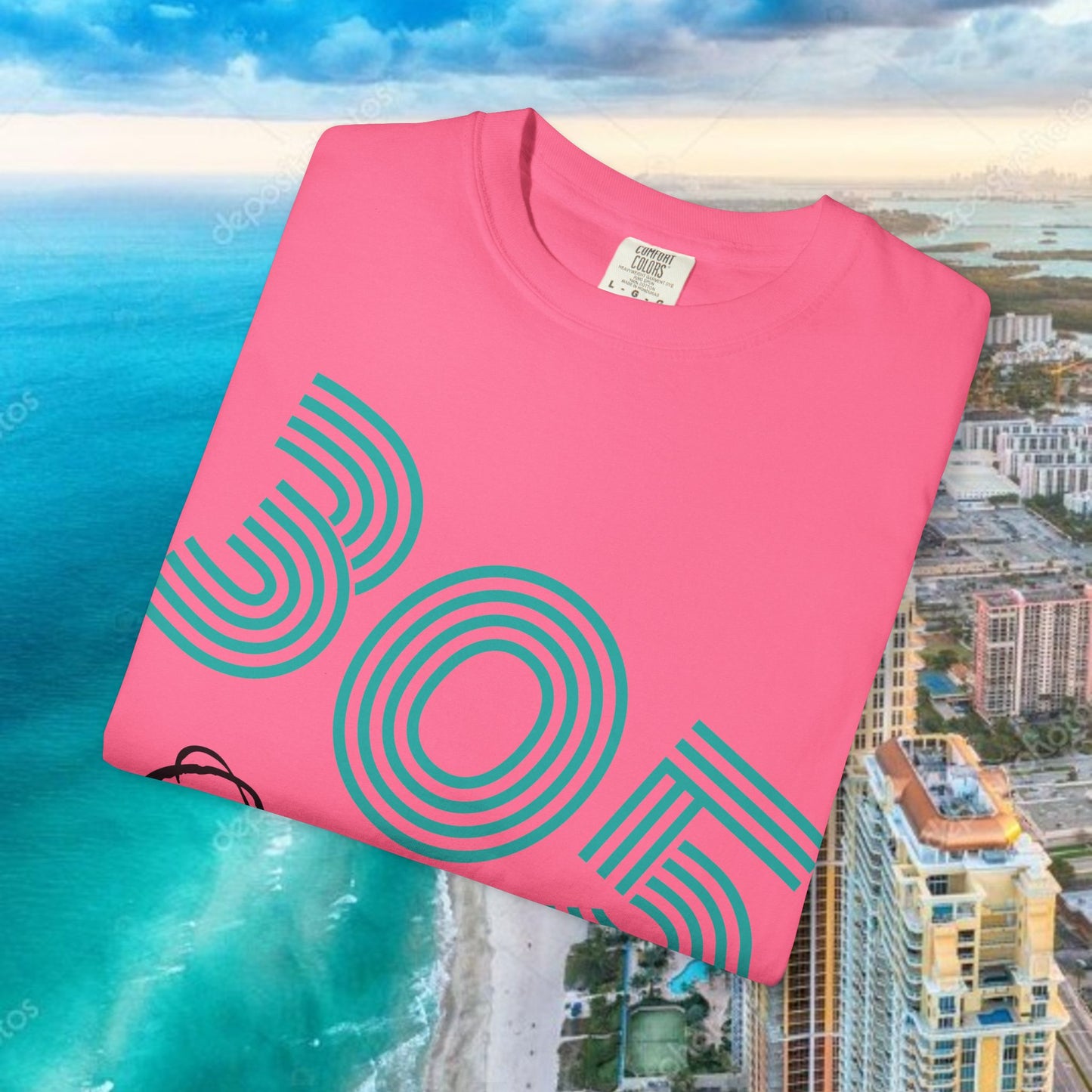 305 Ocean Drive T-Shirt — Miami Beach Garment-Dyed Tee