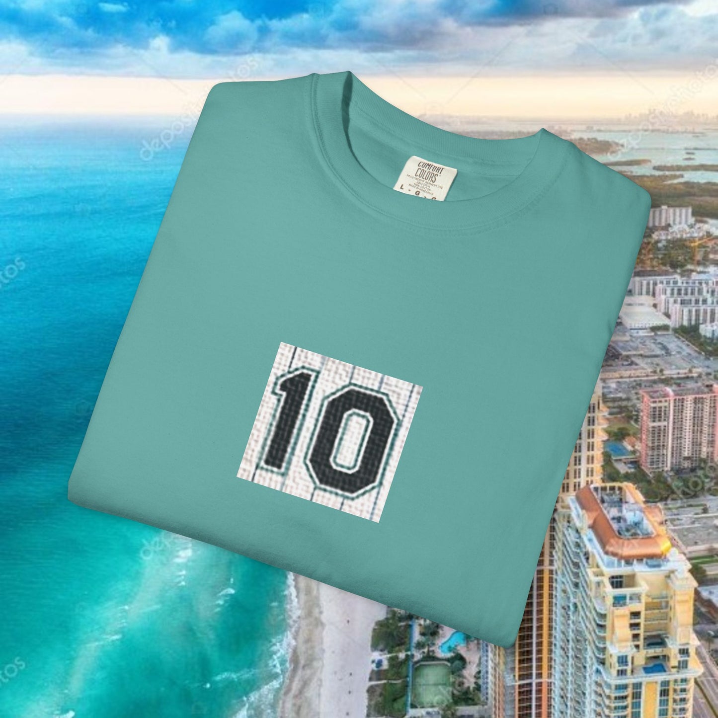 Legends #10 T-Shirt, Retro Baseball Fans Unisex Garment-Dyed T-Shirt with Cool Number Design, Casual Wear, Summer Fashion, Relaxed Fit Tee