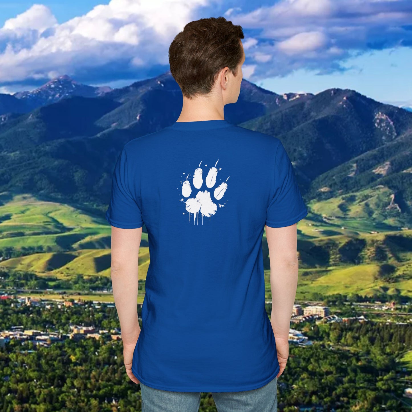 Upside Down FTG Unisex Softstyle T-Shirt - Trendy Fashion Tee, Everyday Comfort, Gift for Bobcat Fans, Gameday Wear, Relaxed Style