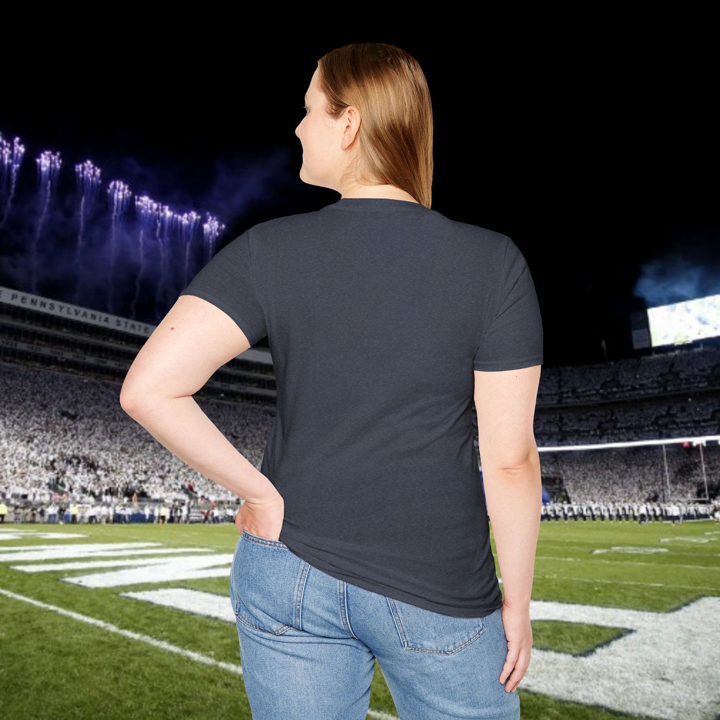 Fierce Silhouette Graphic T-Shirt, Unisex Tee, Gameday Shirt, Casual Wear, College Fashion, Gift for White Out Game