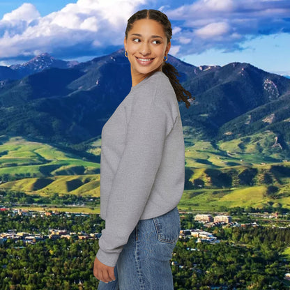 Montana 41 Crewneck Sweatshirt — State Outline Graphic