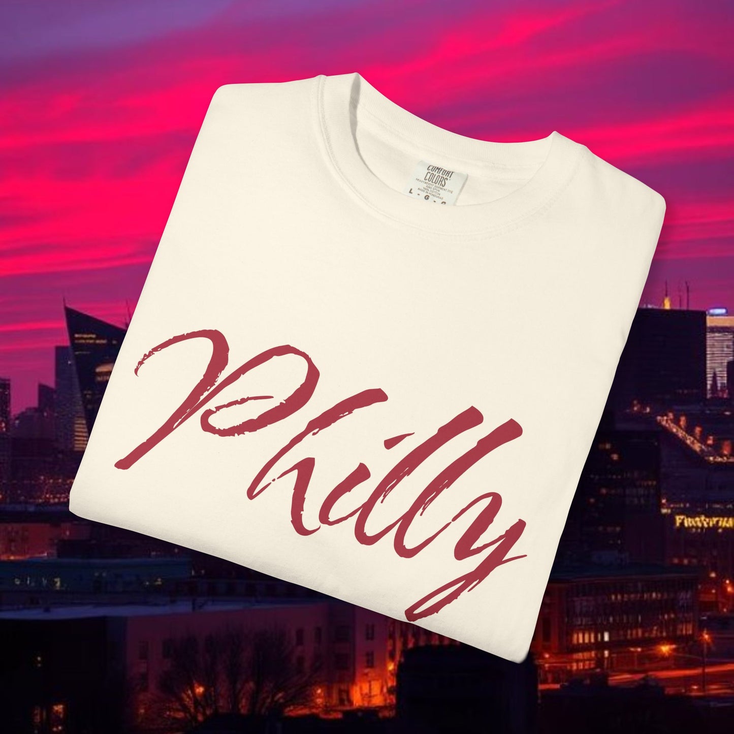 Philly Script T-Shirt — Handwritten City Pride Tee, Ultra Soft and Comfortable T-Shirt for any gameday.