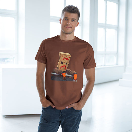 Why Bag Head T-Shirt — Funny Sad Paper Bag Face Tee
