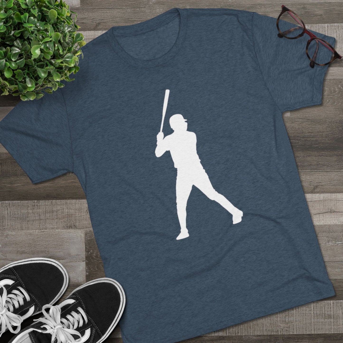 Baseball Stars Silhouette Tee - #13 on the Back, Baseball Legends, Soft Style Tri-Blend T-Shirt Perfect for Gameday