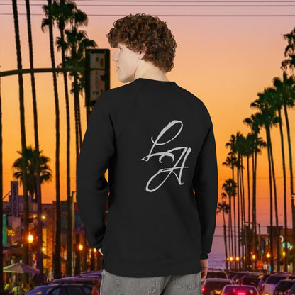 LA Script Raglan Sweatshirt, Super Soft Material and Comfortable Stylish Fit
