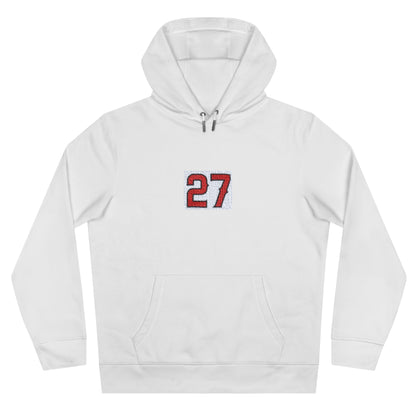 Unisex Cozy Sweatshirt with #27 Design, Perfect for Sports Fans, Casual Wear, Gifts for Angels' Fans