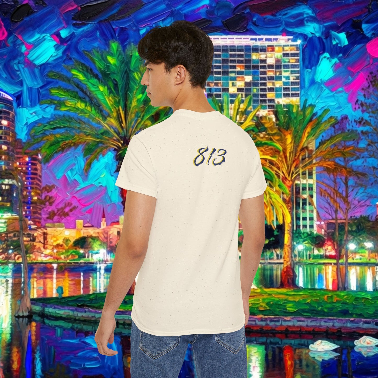 TB Monogram Tee — 813 Tampa Area Short-Sleeve T-Shirt