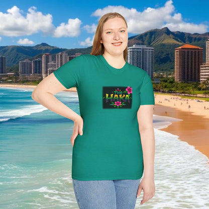 T-Shirt with HAKA Design, Tropical Vibe Tee, Perfect for Hawaii Fans, Unisex Graphic Tee, Summer Essentials, Gift for Friends
