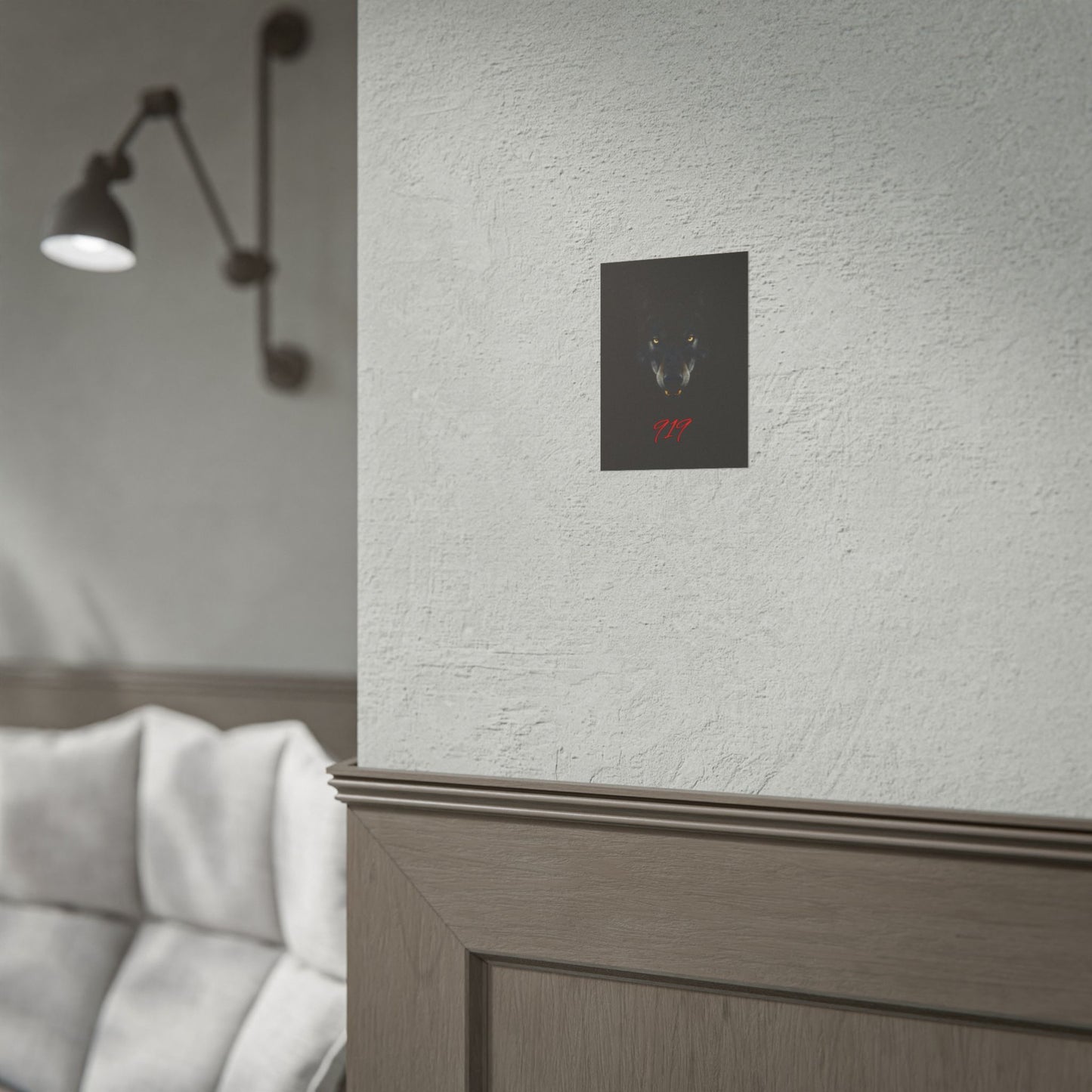 Wolfpack Art Poster, Wolf 901 Raleigh Poster, Gift for Die Hard Fans, Home Decor, 919 Design