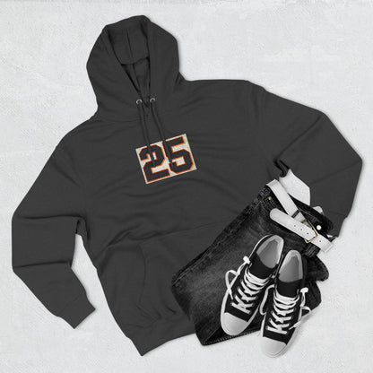 Giants Fans Fleece Hoodie with Number 25 Design - Perfect for Sports Fans, Everyday Wear, Gym, Giants Games