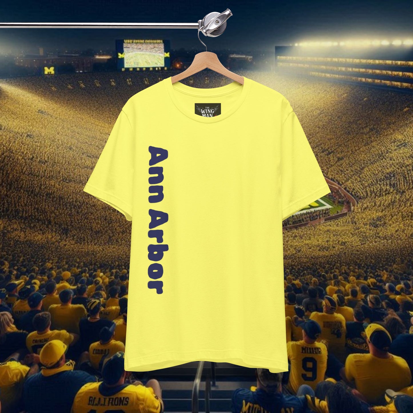 Ann Arbor Unisex Tee, College Spirit Shirt, Game Day Apparel, Casual Wear, Unique Graphic Tee