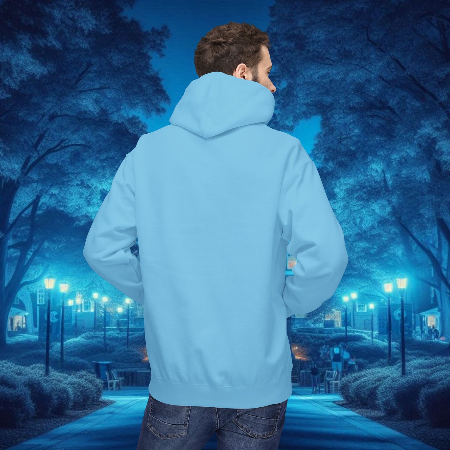 Chapel Hill 23 Unisex Fleece Hoodie, Cozy Sportswear for Fans, Game Day Apparel, Gift for Him/Her, Casual Wear