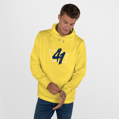 Number 41 State Hoodie – Minimal Stacked '41' Graphic Pullover